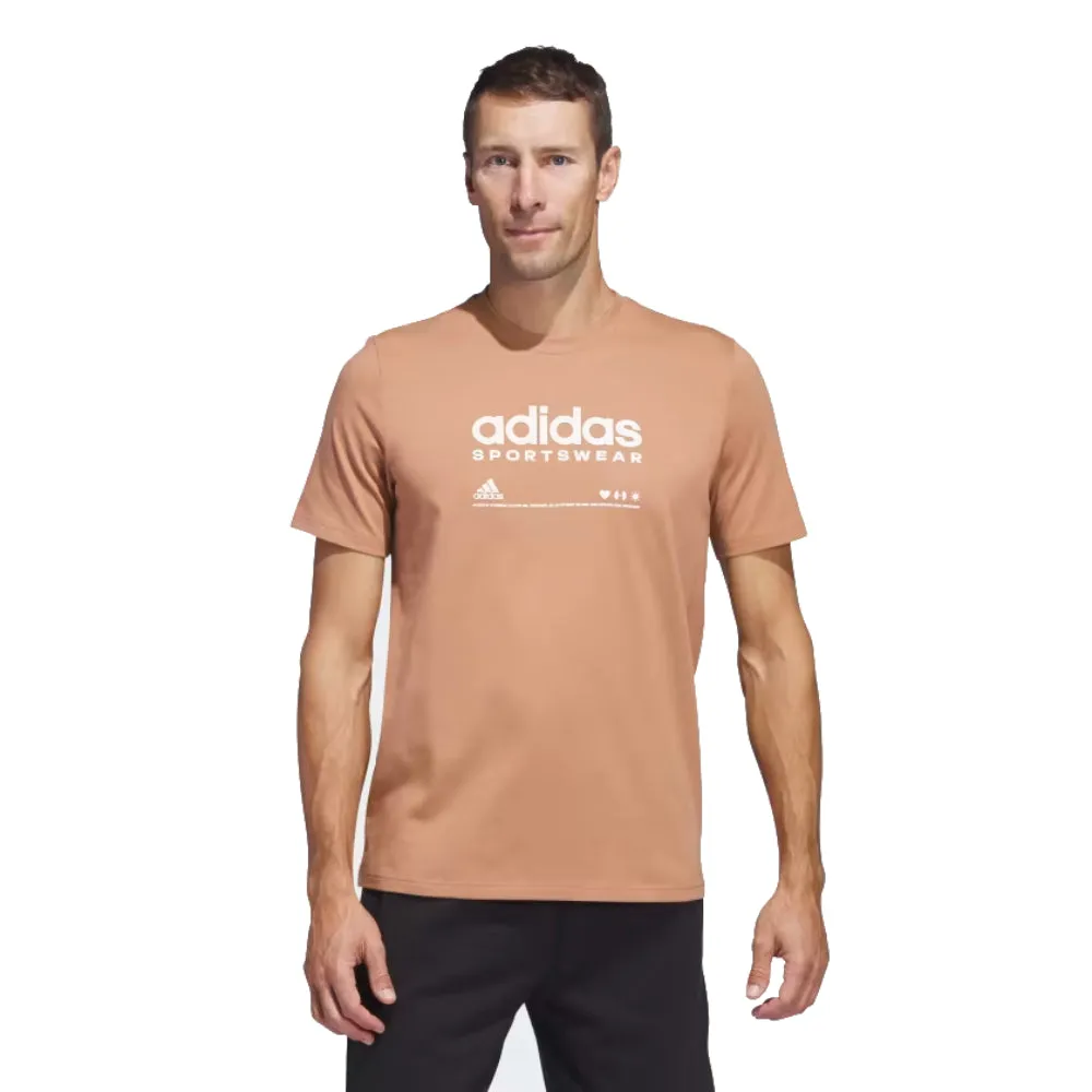 Adidas Men's M Lounge Tee (Clay Strata)