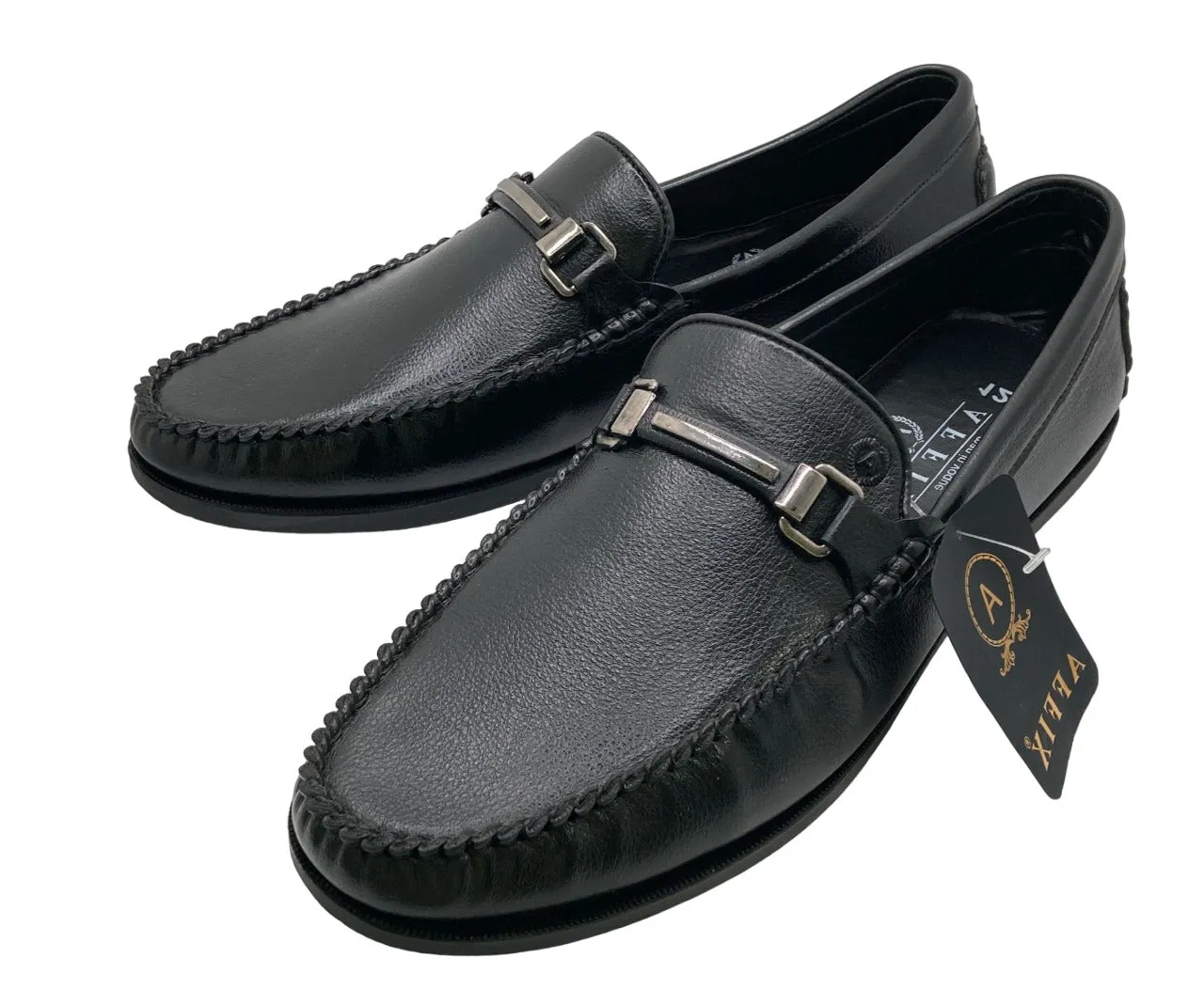 Affix Handcrafted Luxury Men's Slip On Loafer Dress Shoe