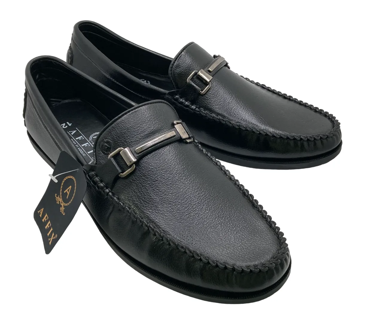 Affix Handcrafted Luxury Men's Slip On Loafer Dress Shoe