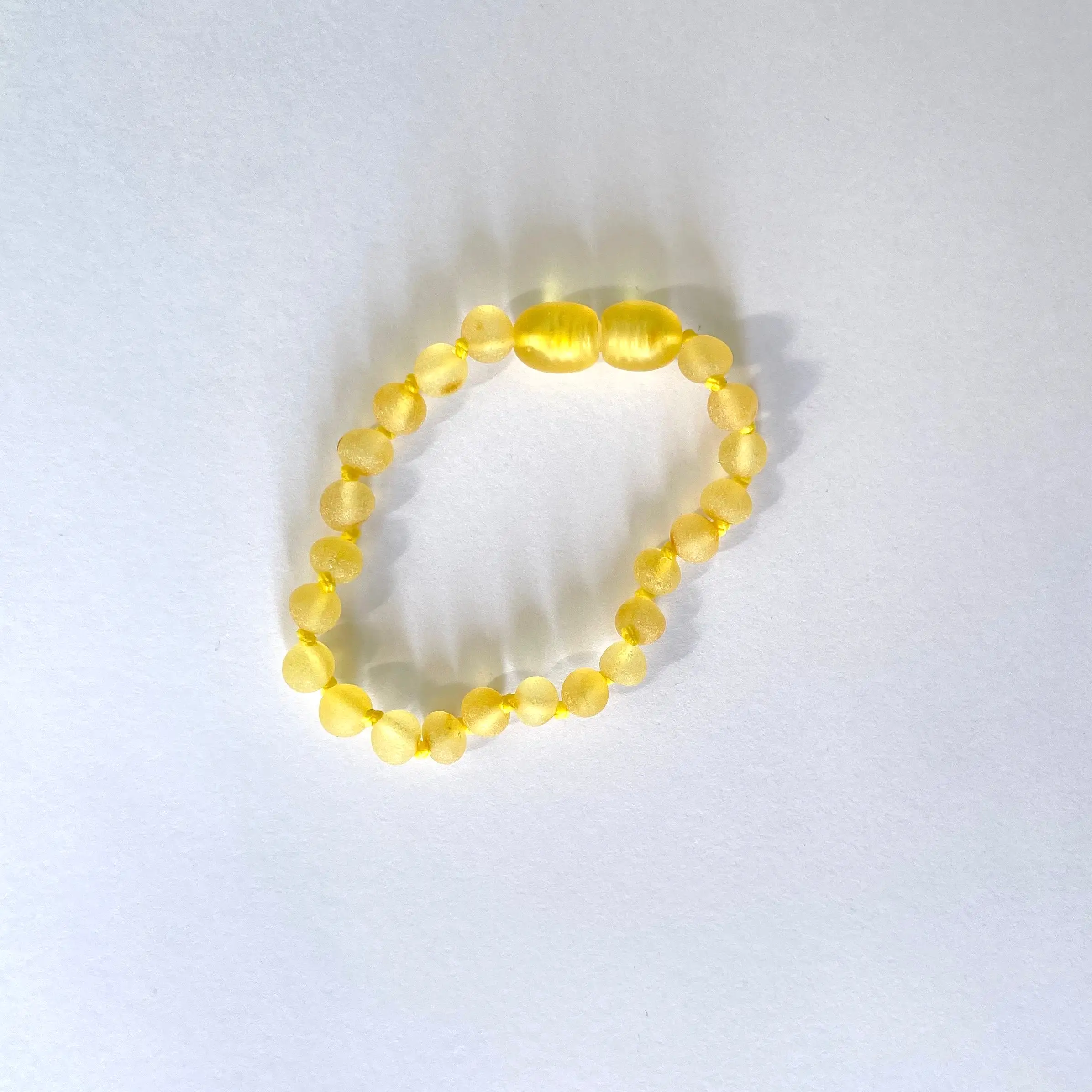 Amber Baby Bracelet - Raw Lemon