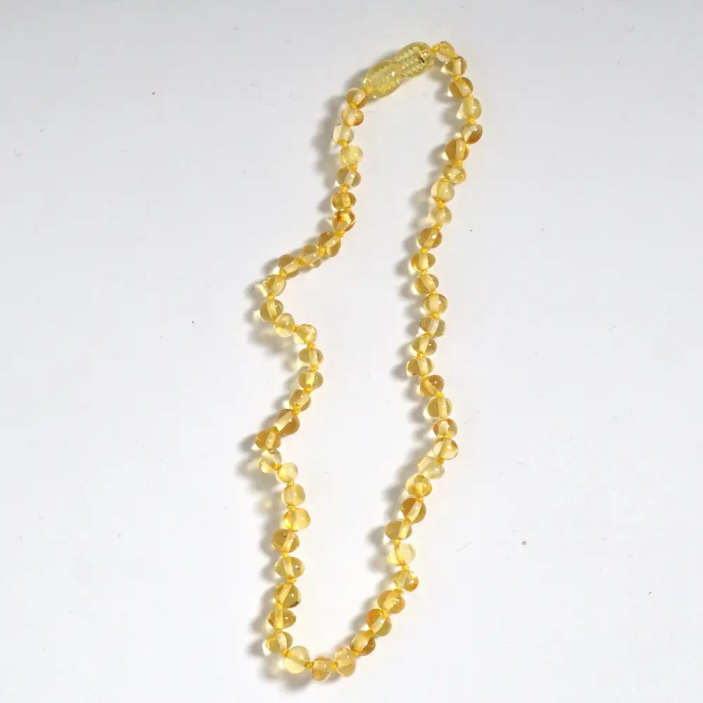 Amber Baby Necklace - Lemon