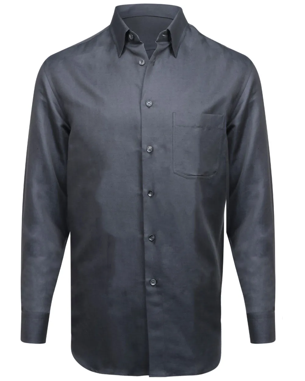 Anthracite Gabardine Dress Shirt