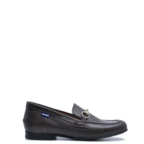 Atlanta Mocassin Moca Pebbled Buckle Dress Shoe