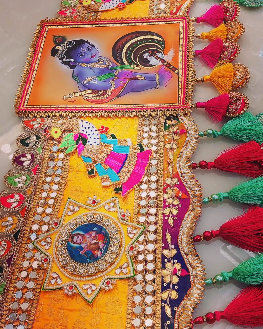 Bal Gopal , Beautiful Designer Toran for Decorating your Doors This Janmashtami -BRIJ001BG