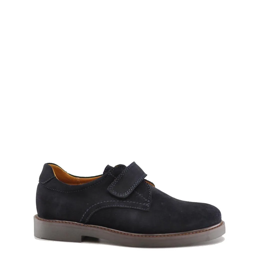 Beberlis Navy Suede Velcro Dress Shoe