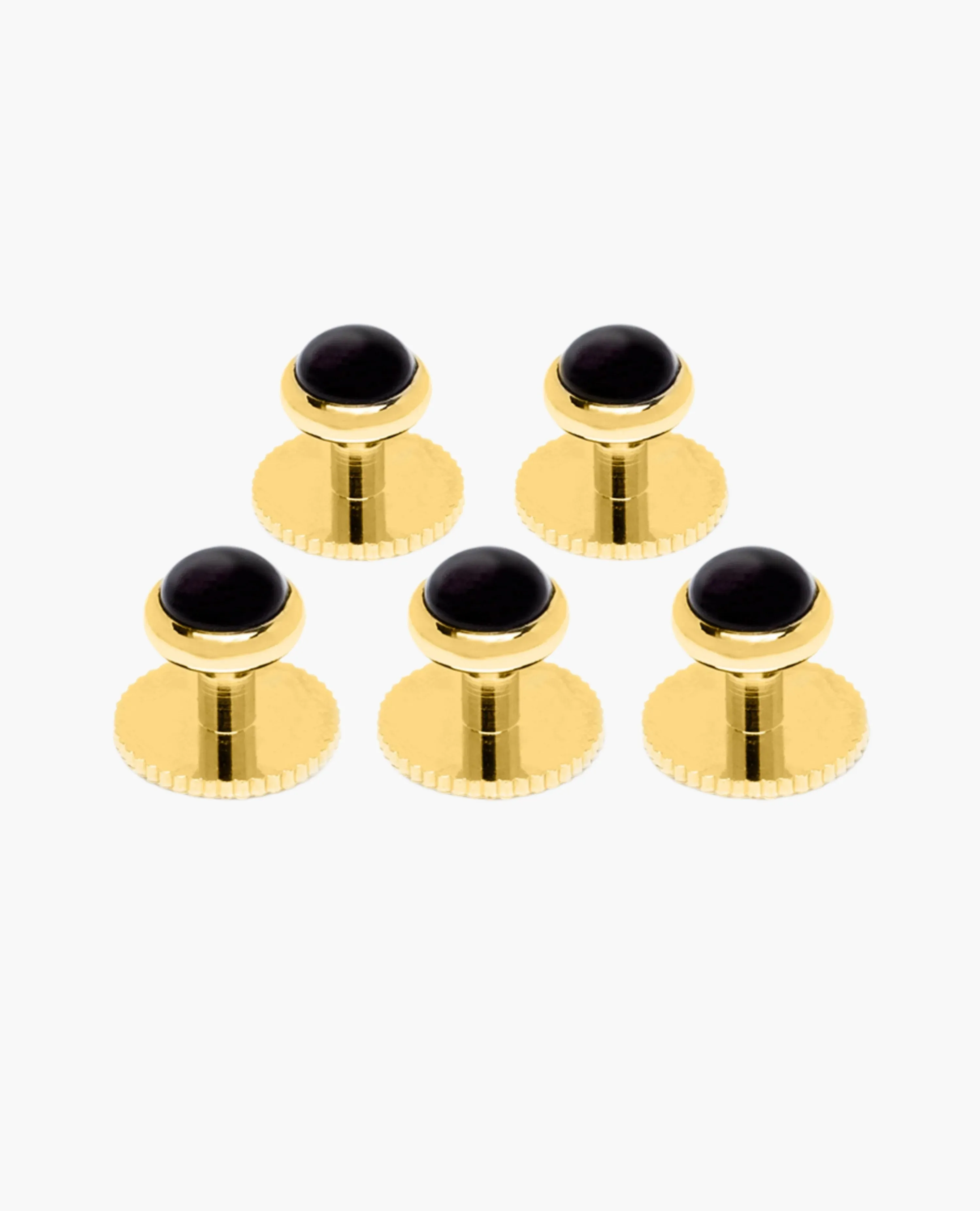 Black Gold Dress Shirt Studs