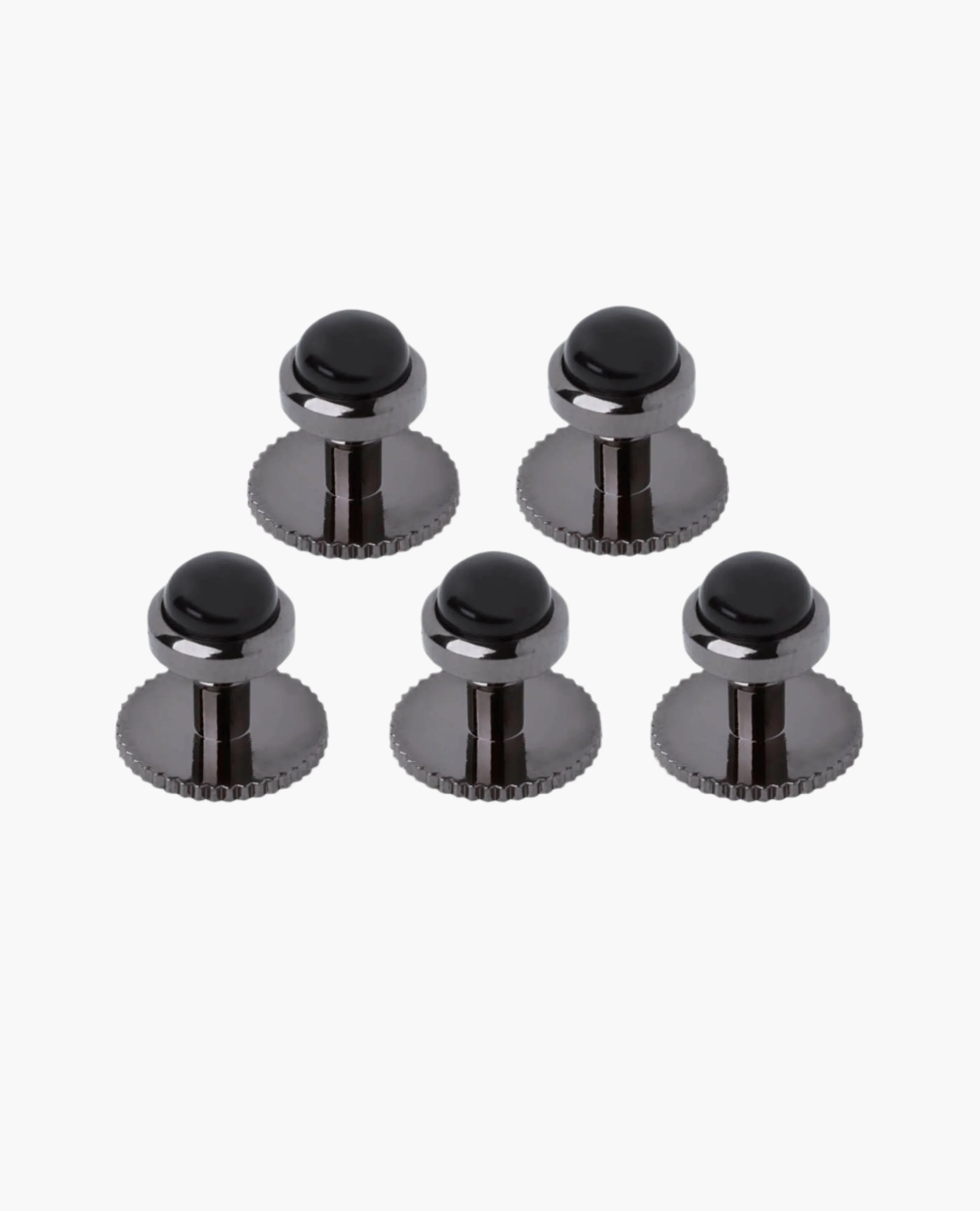 Black Round Dress Shirt Studs