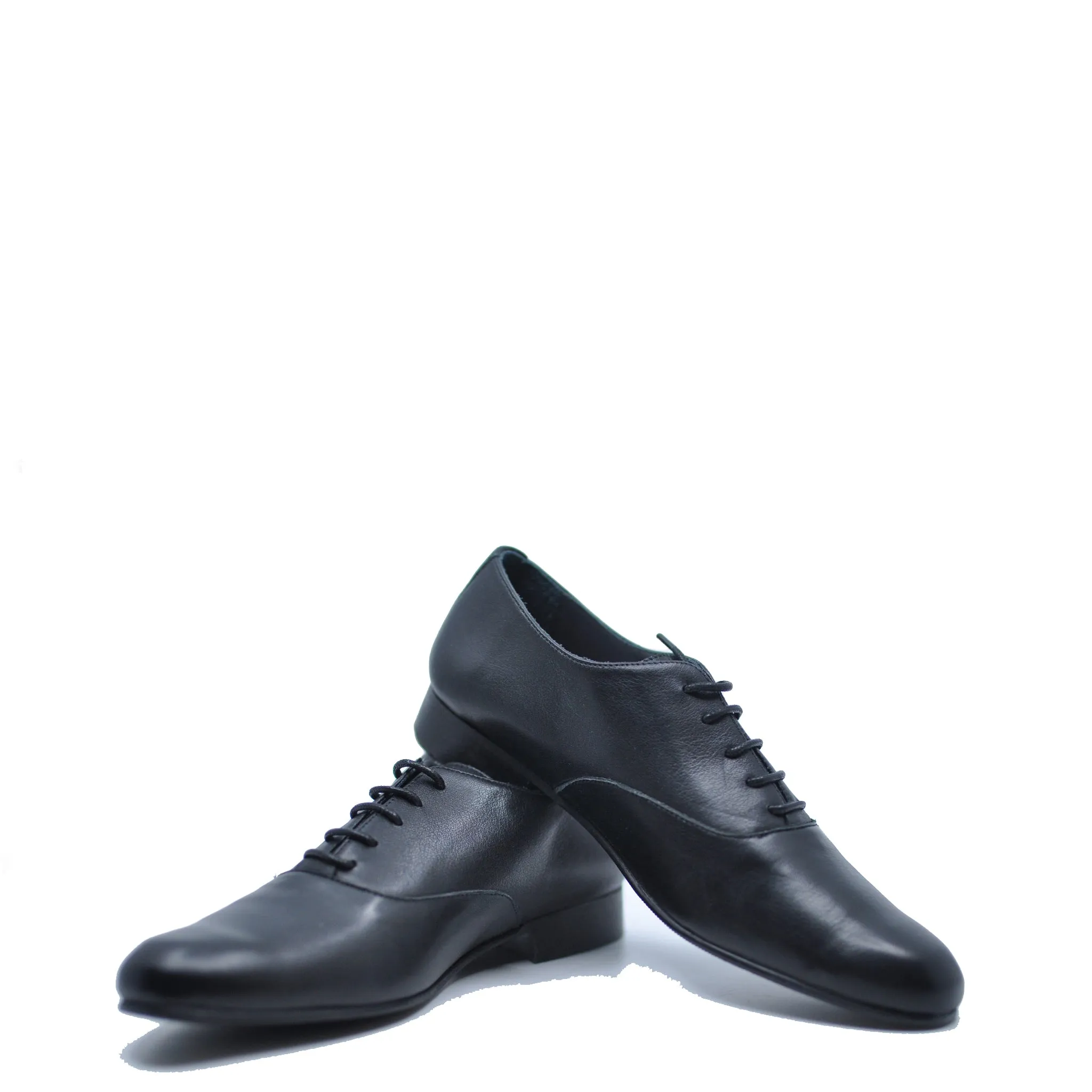 Blublonc Black Lace Up Dress Shoe