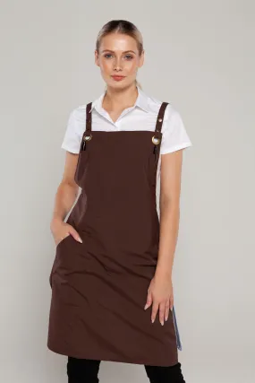 Bondi Crossover Apron  Interchangeable straps Chocolate Brown