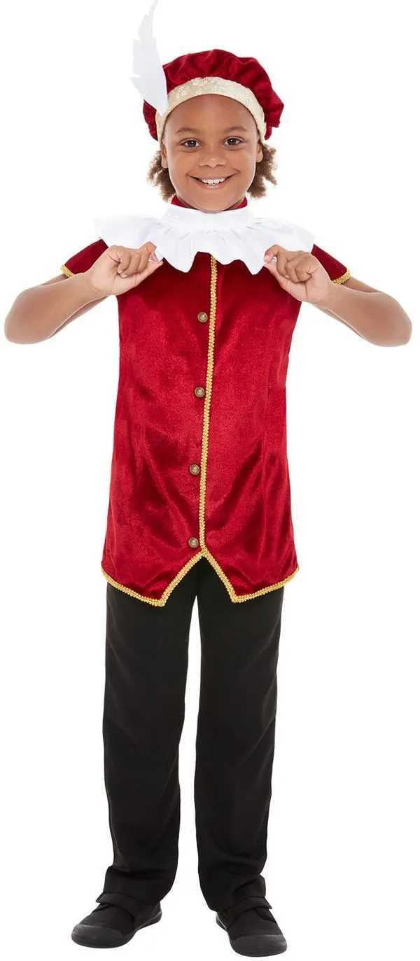 Boys Posh Tudor Kit Fancy Dress Royal World Book Day Costume Accessory