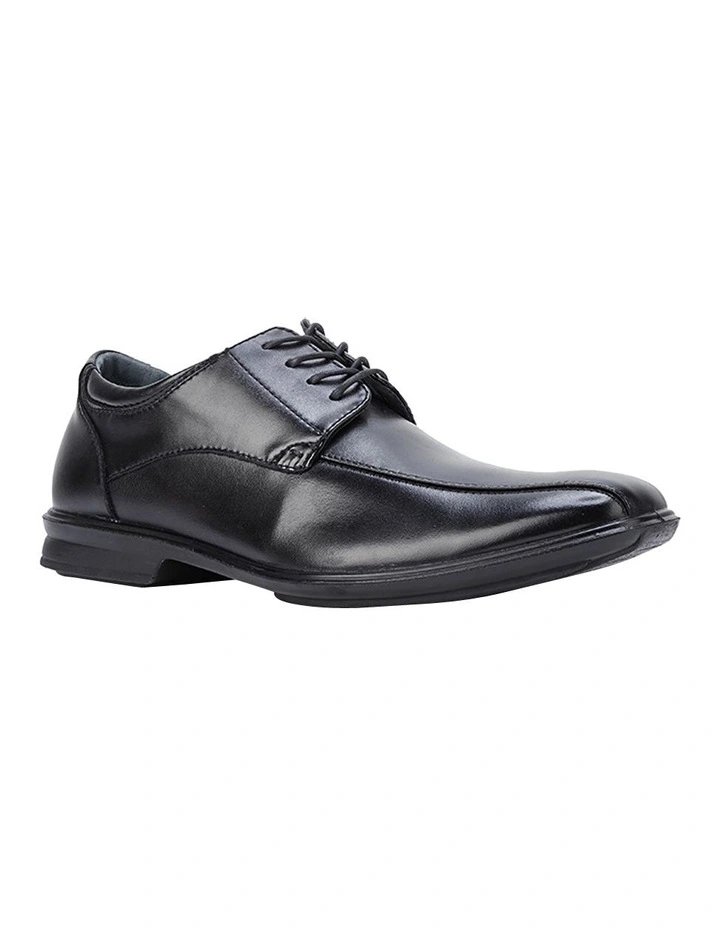 Carey Leather Black Lace Up Dress Shoe