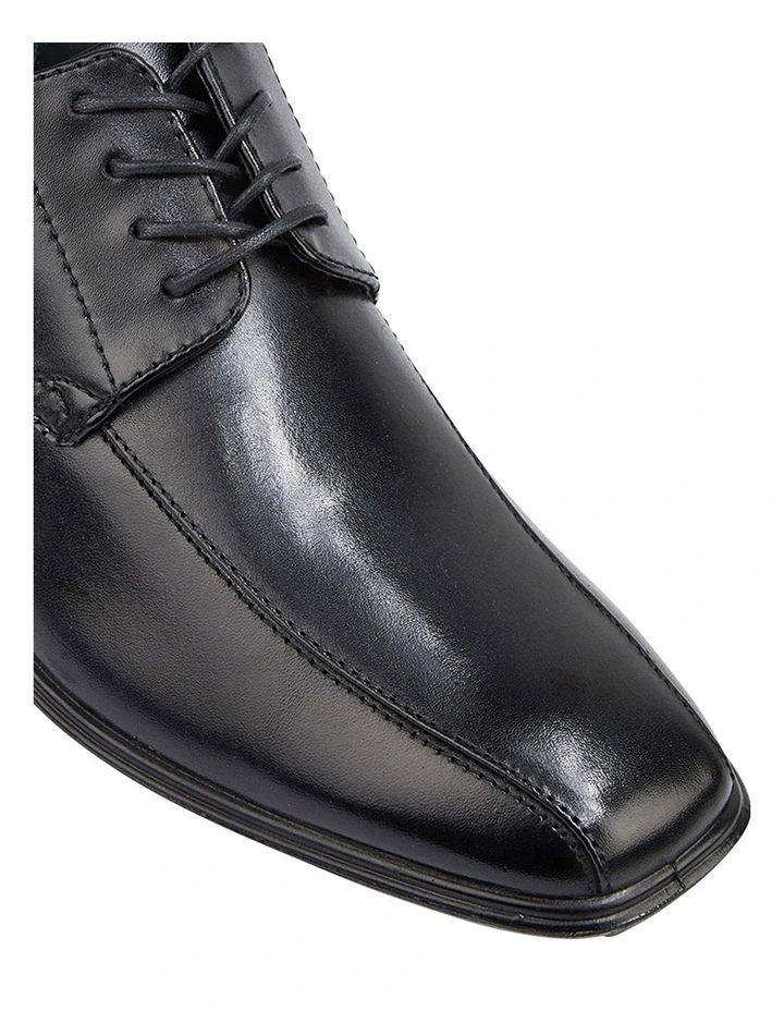 Carey Leather Black Lace Up Dress Shoe