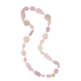 Caspian Quartz and Kunzite Necklace