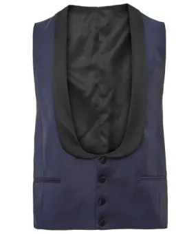 Cavaliere Navy Pascale Tuxedo Waistcoat