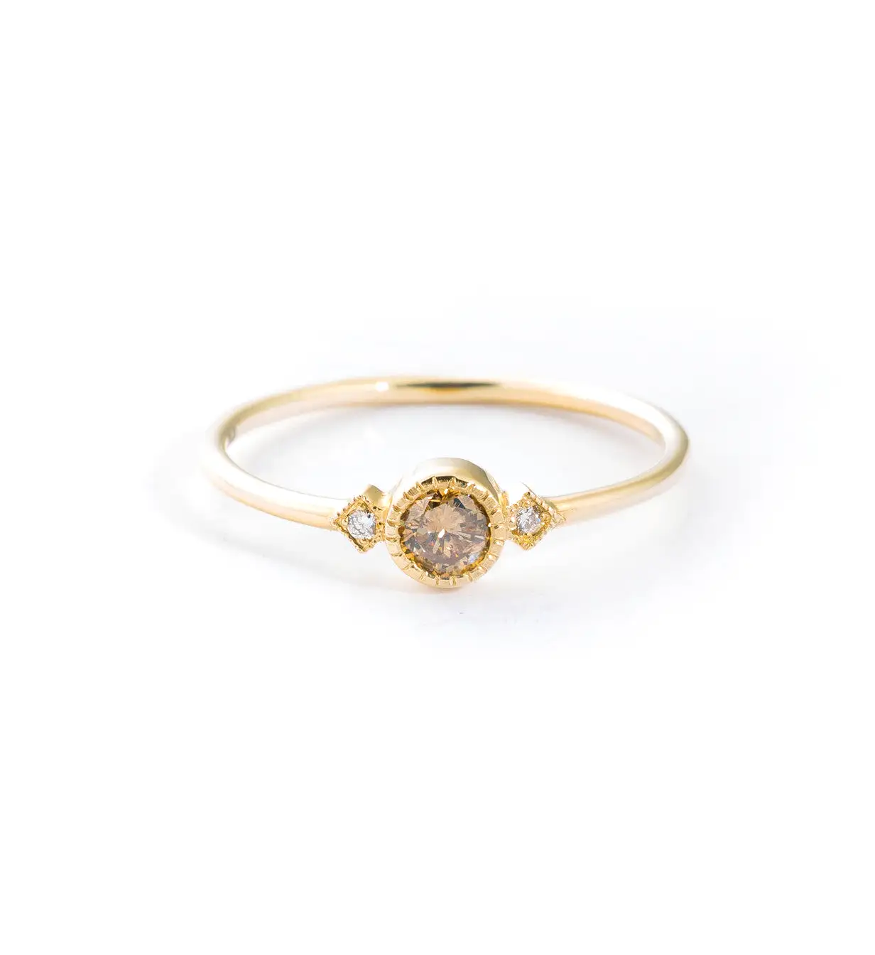 Champagne Diamond Sotto Voce Ring