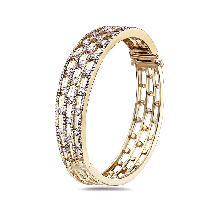 CHARLES KRYPELL Diamond Air Triple Row Bracelet