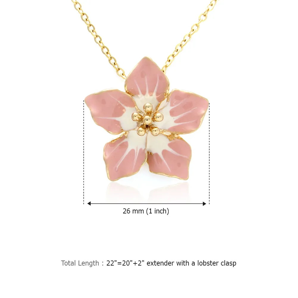 Cherry blossom Pendant Necklace