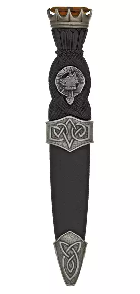 Clan Crest Sgian dubh Surnames A-L antique finish