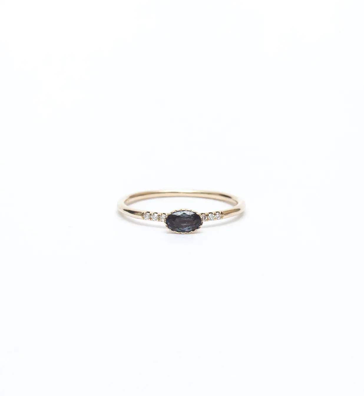 Color Change Garnet Equilibrium Ring