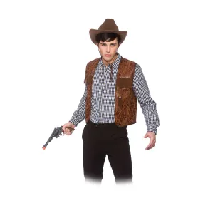 Cowboy Waistcoat Western Fancy Dress Accessory