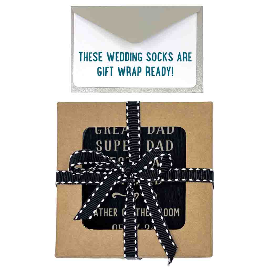 Custom Best Dad Father of the Groom Wedding Socks