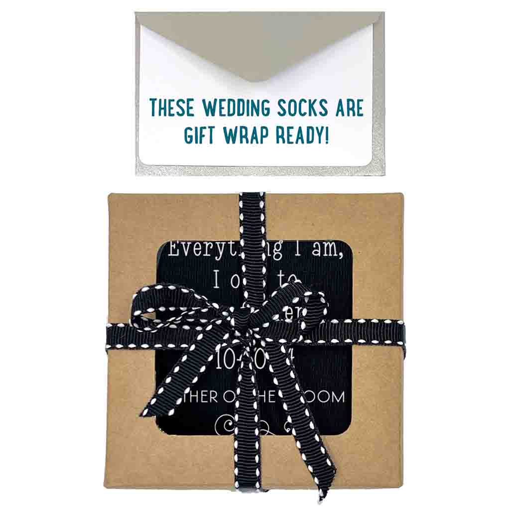 Custom Printed Father of the Groom Wedding Socks