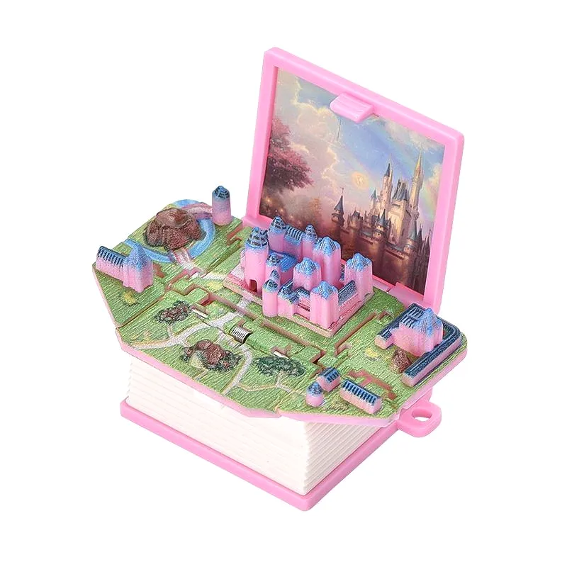 Cute 3D Pop-up Book Folding Pendant