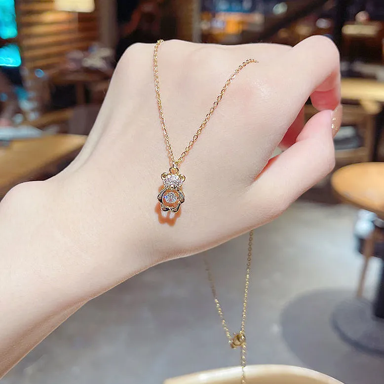 Cute Bear Pendant Necklace