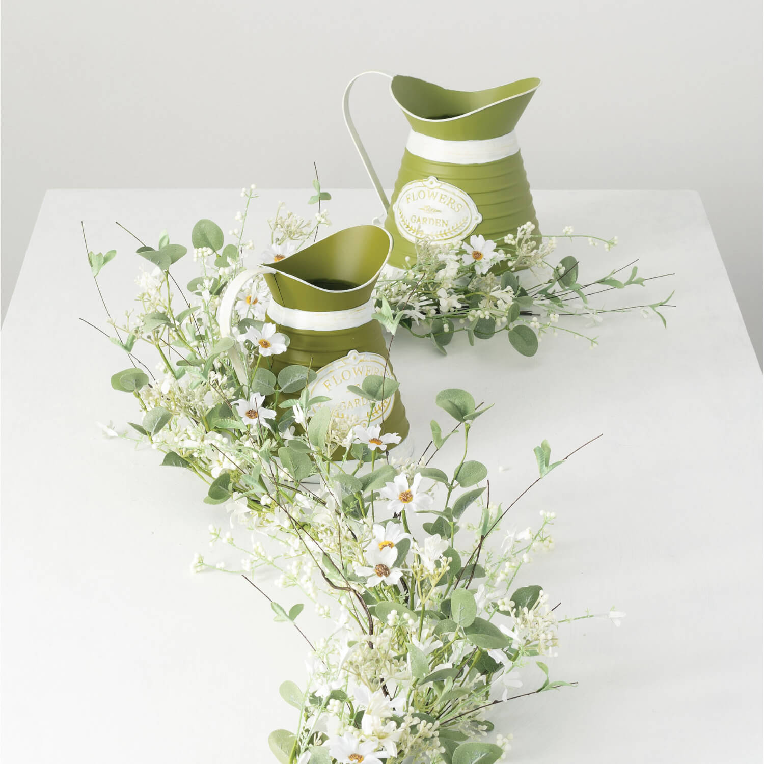 Daisy/Eucalyptus Garland