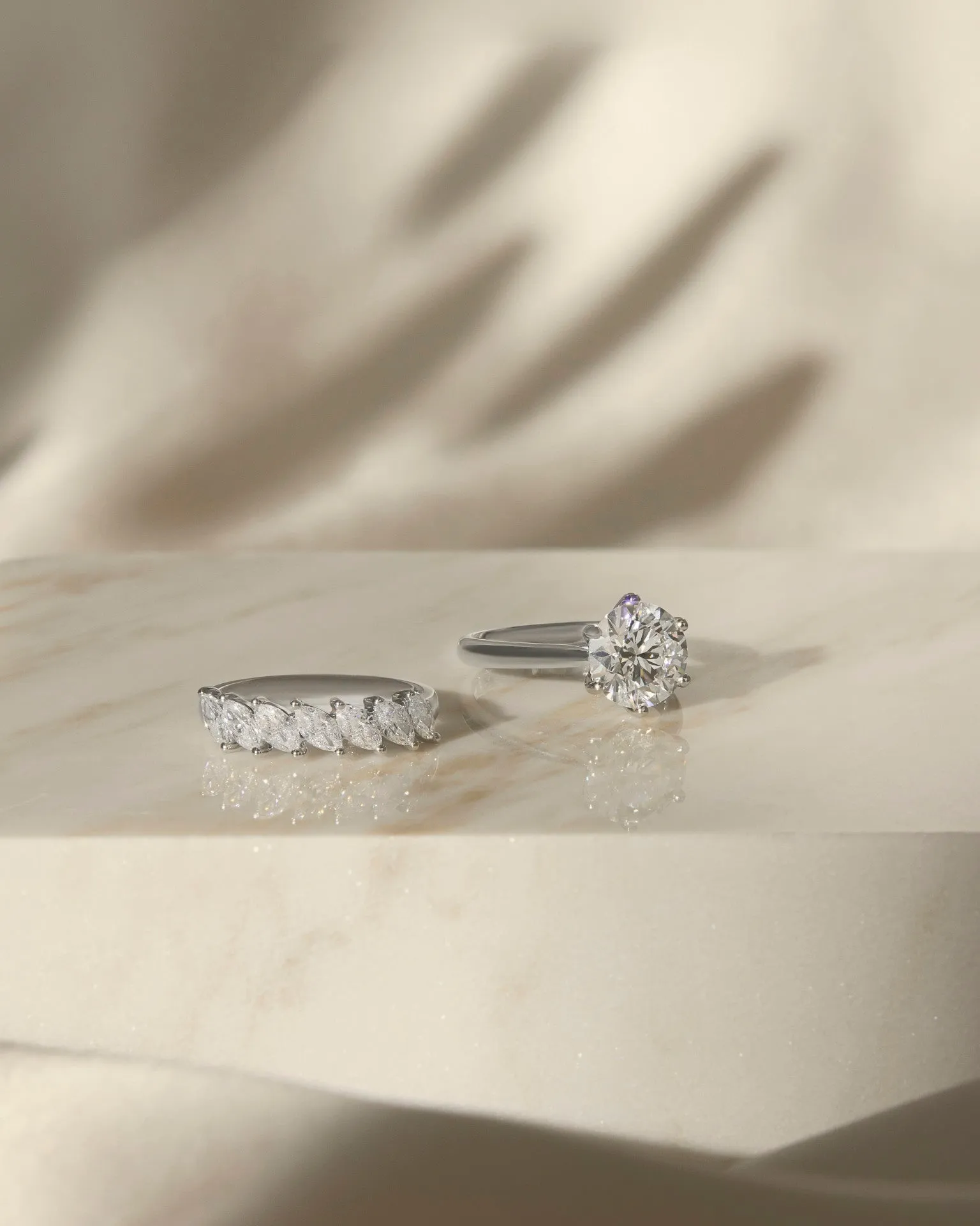 Dawn | Round Brilliant Solitaire Diamond Engagement Ring - Six Prong