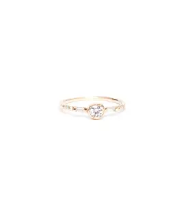 Diamond Baguette Mini Equilibrium Ring