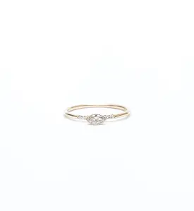 Diamond Marquise Equilibrium Ring