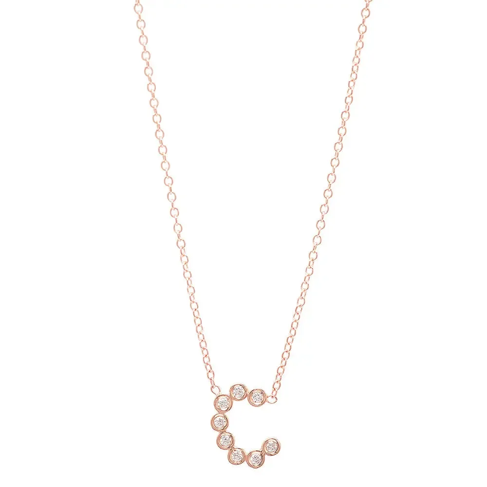 DSJ's Signature Meaningful Birthstone & Initial Necklace