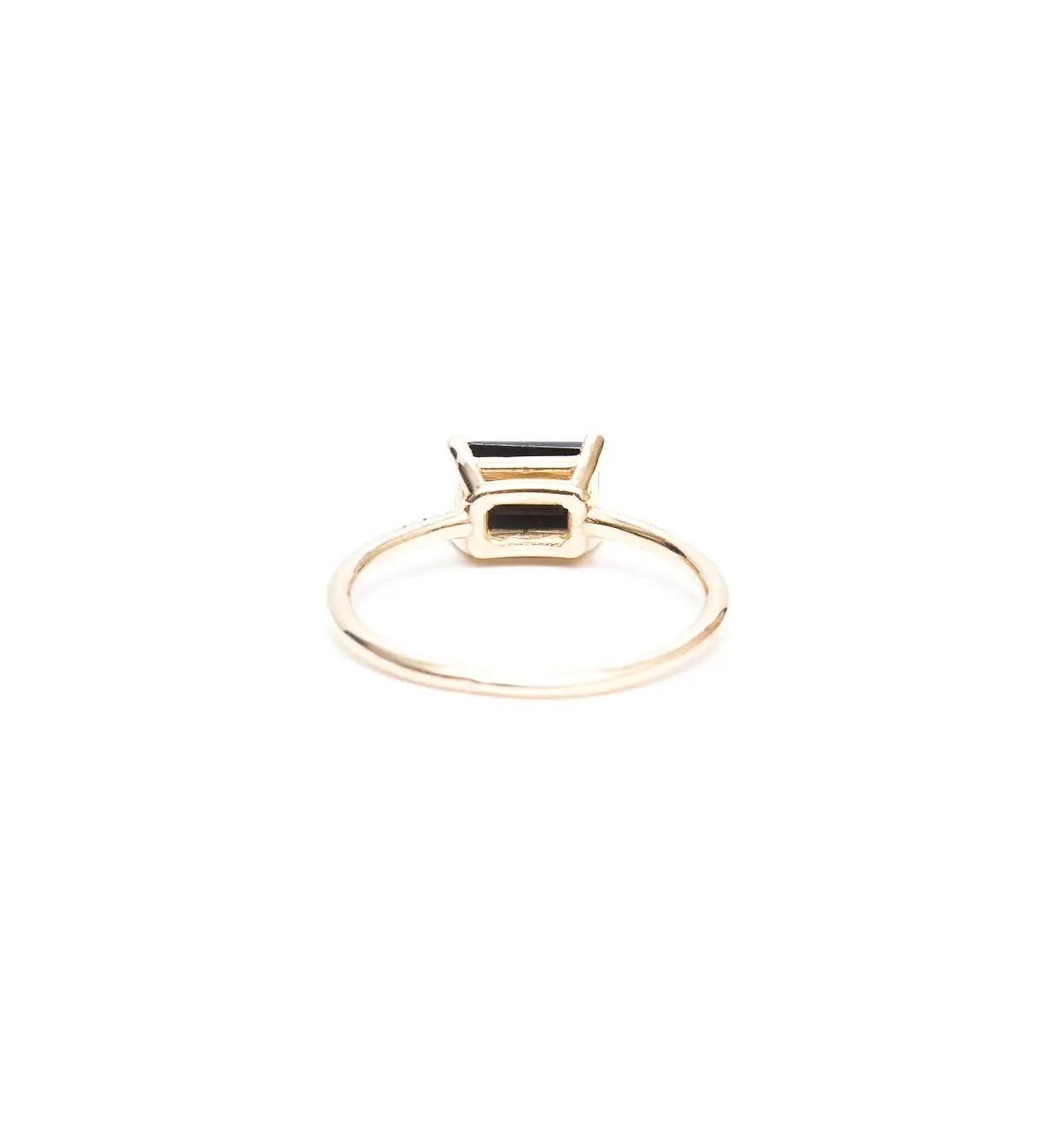 East West Onyx Equilibrium Ring