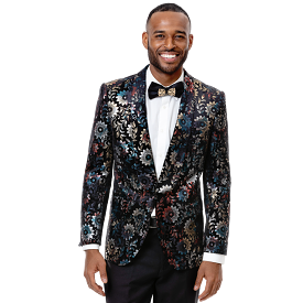 EJ Samuel Multi Flower Blazer J81