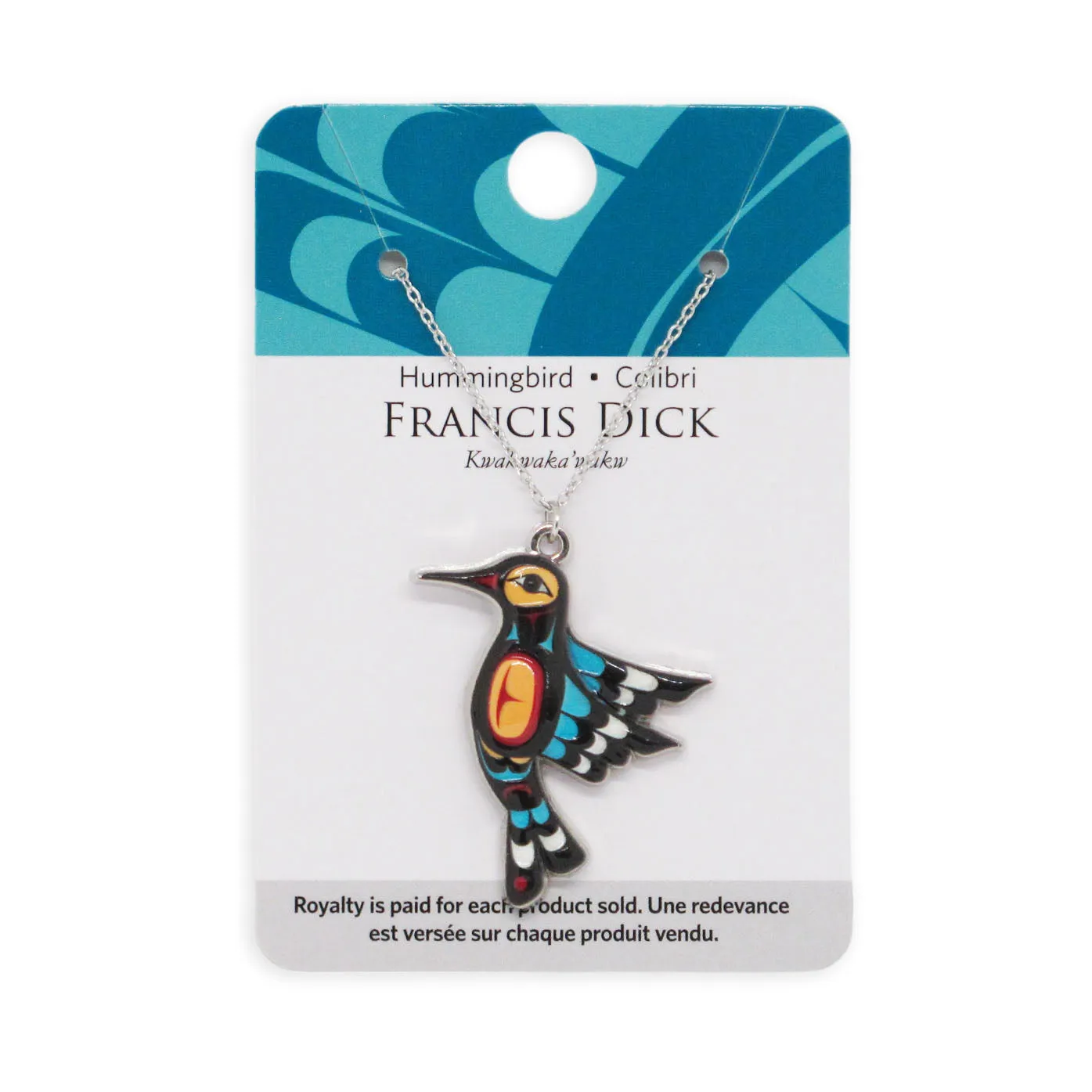 Francis Dick Hummingbird Charm Necklace