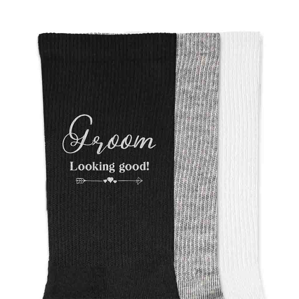 Fun Socks for the Groom on His Wedding Day