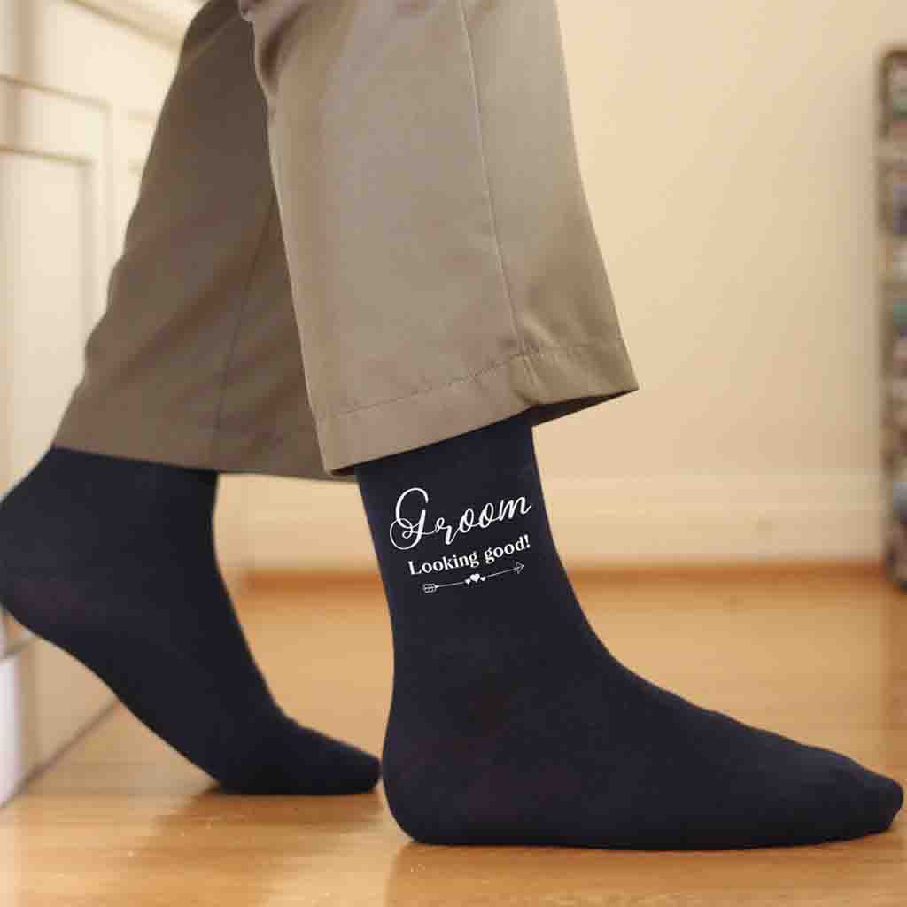 Fun Socks for the Groom on His Wedding Day