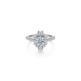 Gabriel Carrington 14K Round Diamond Engagement Ring