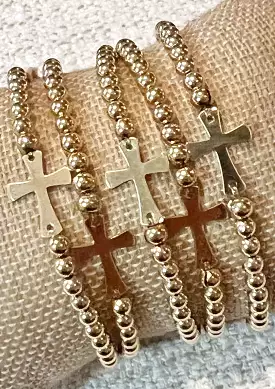 Golden Cross Bracelet