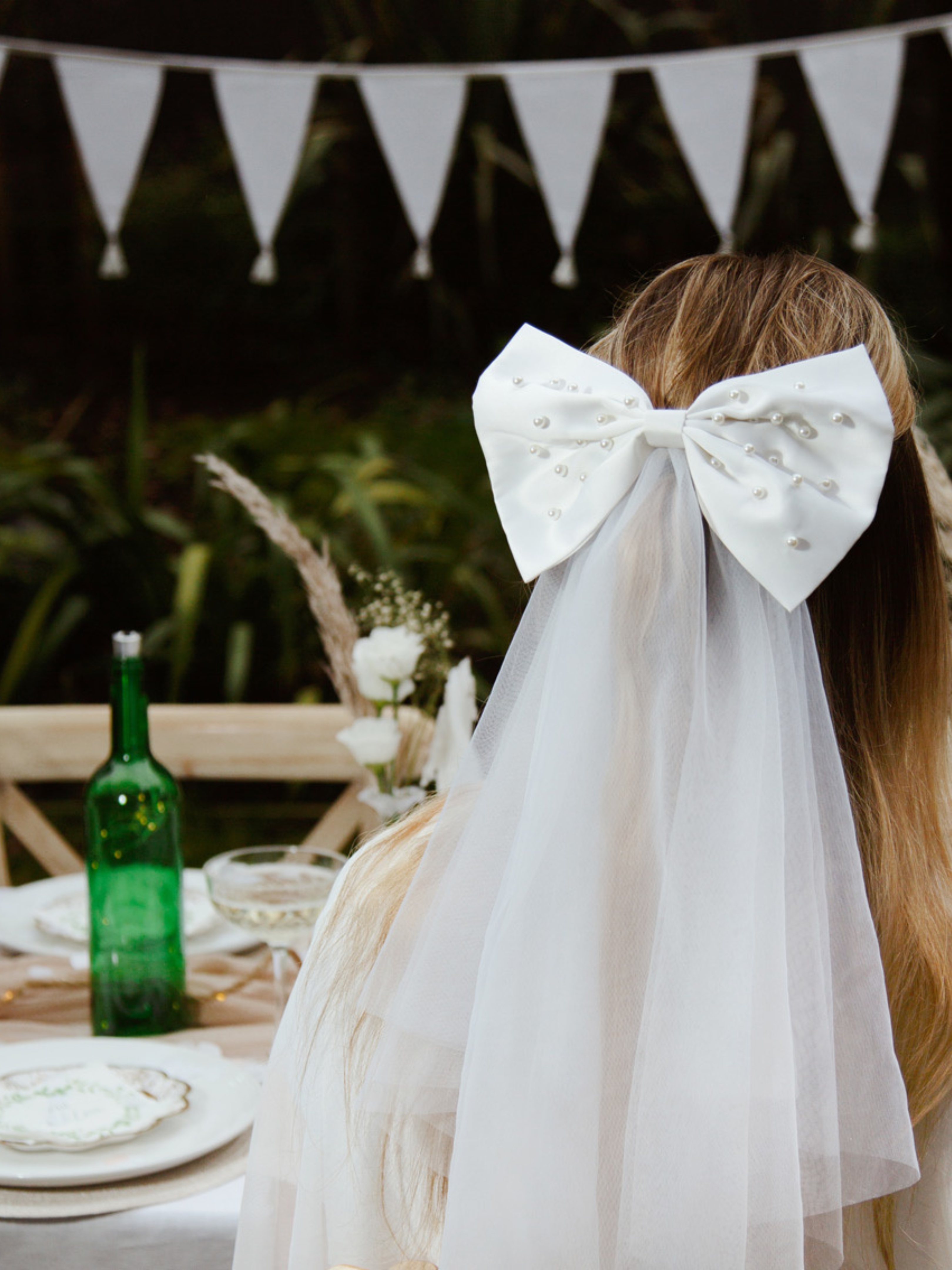 Hair Bow/Wedding Veil