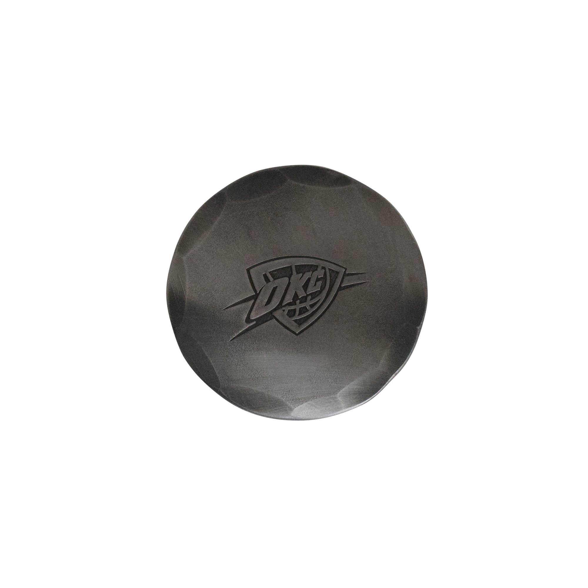 Hand Forged Oklahoma City Thunder Ball Mark - Steel