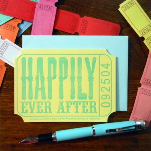 Happily Ever After Wedding Card