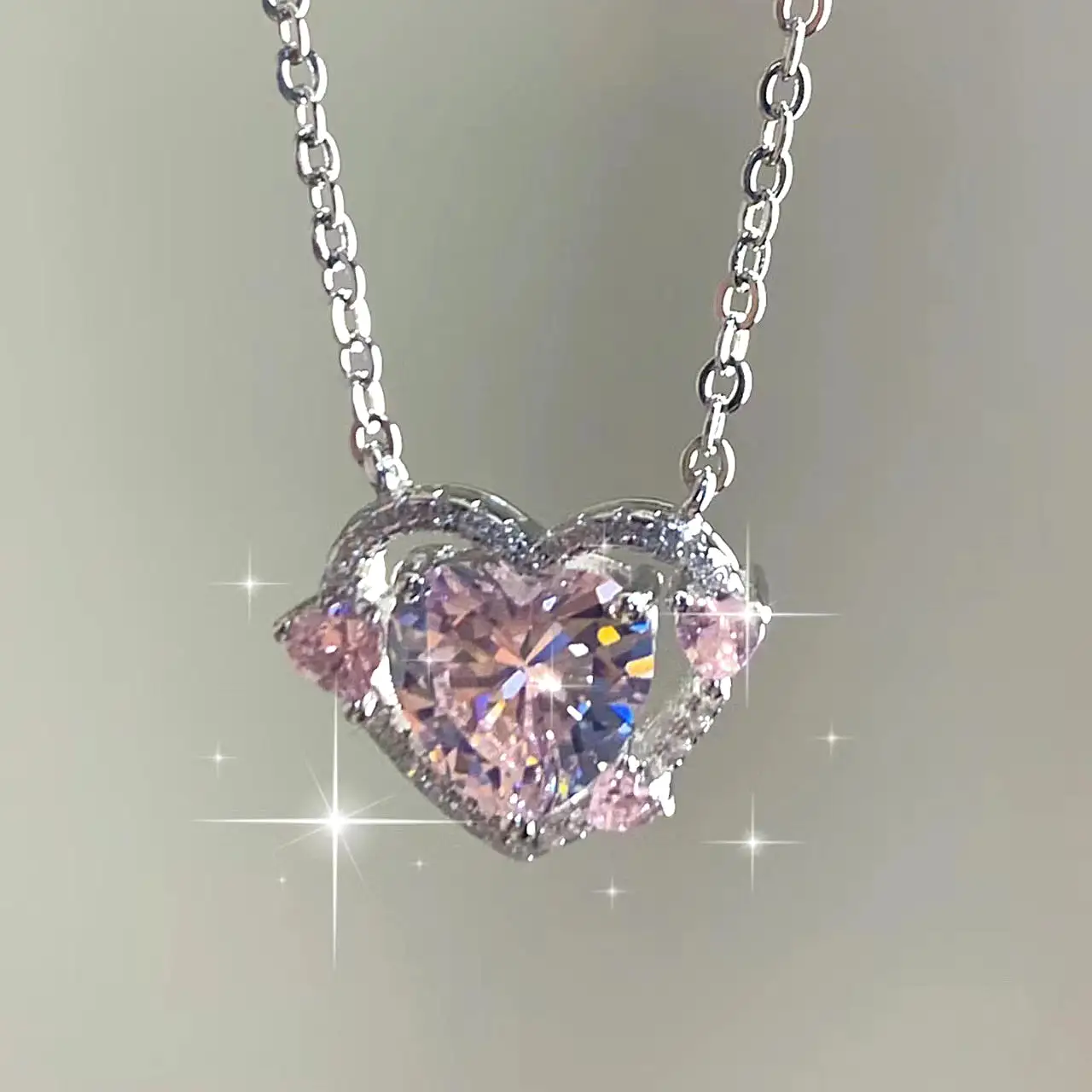 Hearts Pendant Necklace  - Kimi