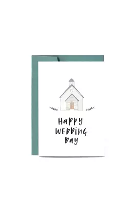 In The Daylight - Happy Wedding Day Chapel - Greeting Card