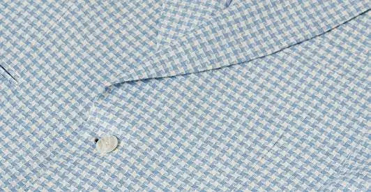 Inserch Linen Houndstooth Blazer BL269-00014 Lt. Blue