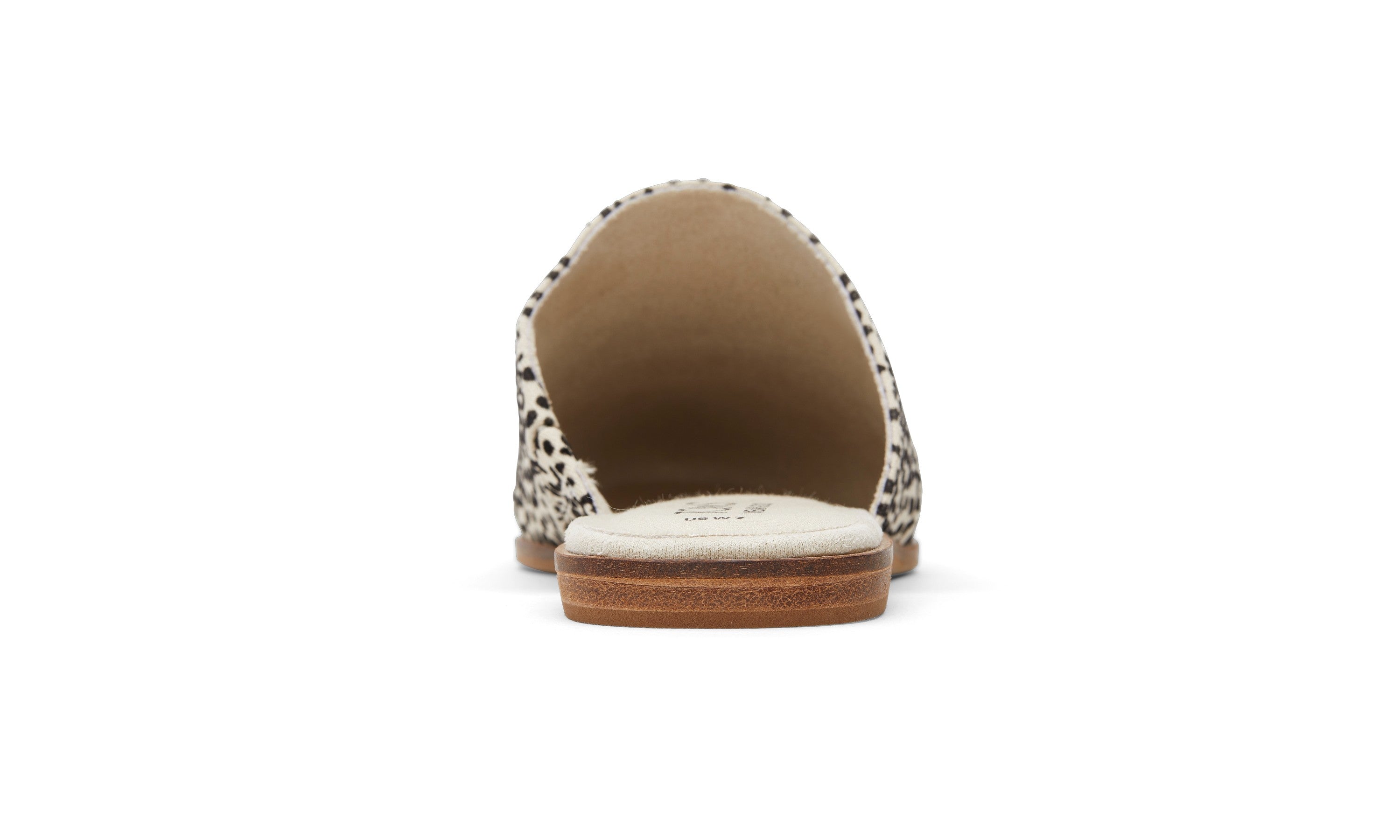 Jade Slip On Flat - Fog Flocked Mini Cheetah