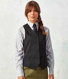 Ladies Black Waistcoat - Banksford