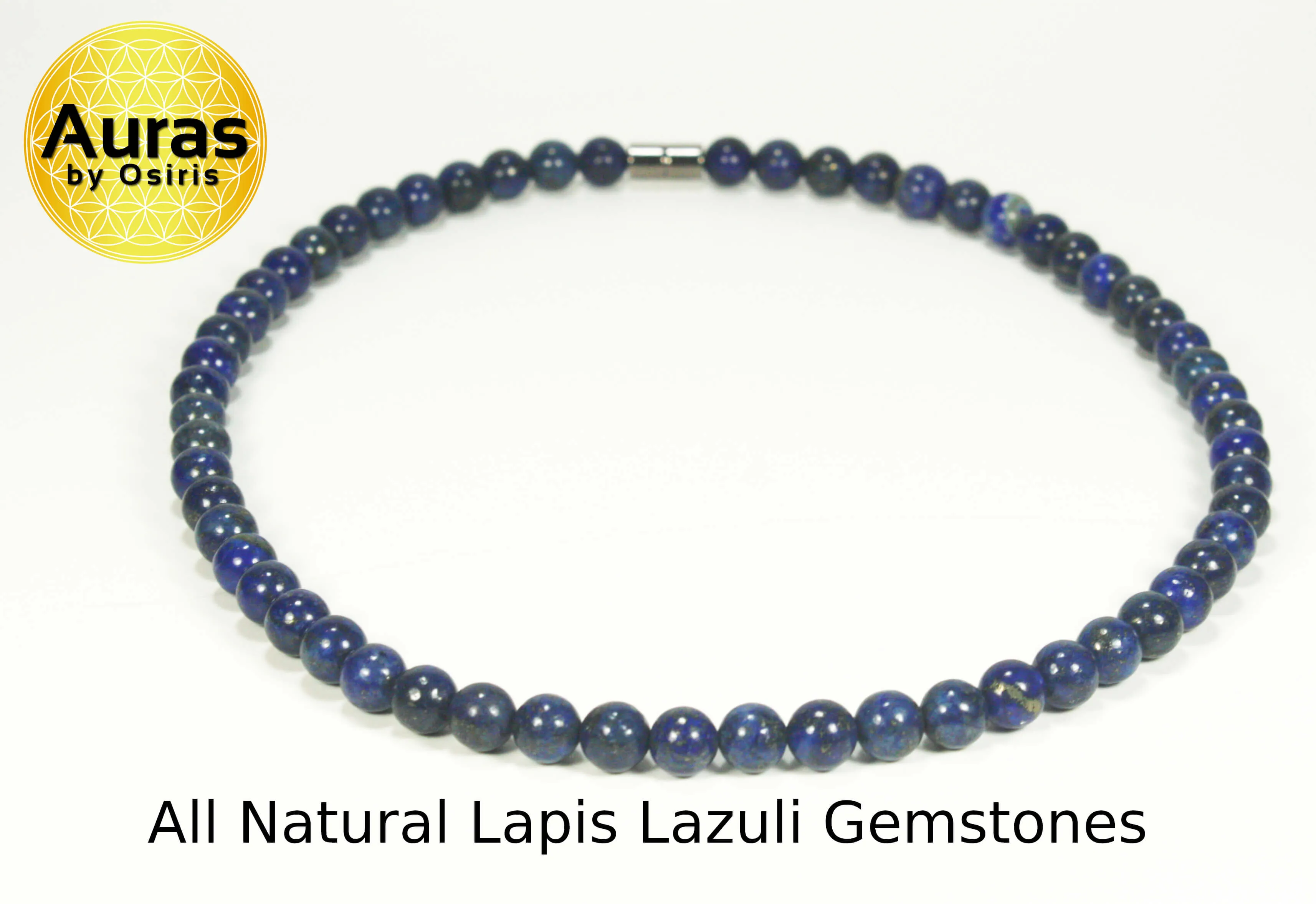 Lapis Lazuli Necklace (8mm Medium Beads)