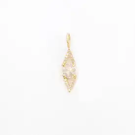 Large Victoire Rose-Cut Pendant